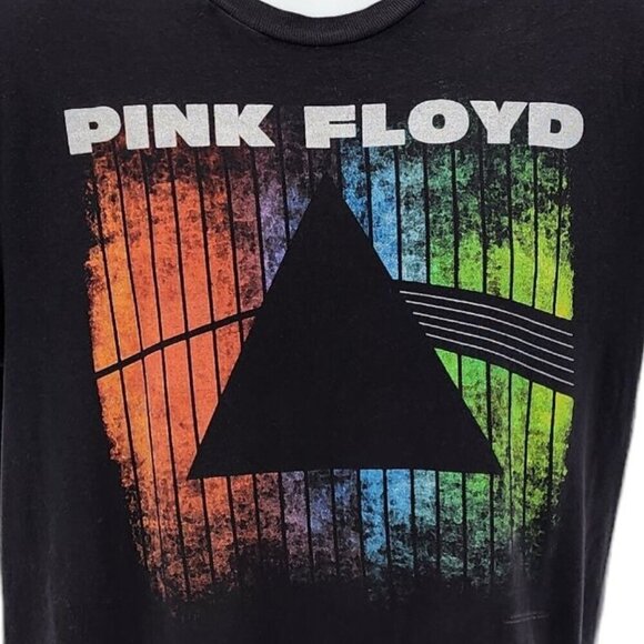 Liquid Blue Pink Floyd The Dark Side of the Moon Black Graphic T-Shirt Medium - Picture 3 of 5